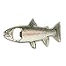 Tinksky Bottle Opener Fridge Magnet Stainless Steel Rainbow Trout Fish Shape 2 in 1