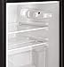 GE HC32TW10SV Haier 3.2 Cu. Ft. Compact Refrigerator with Full-Width Glass Shelves, True Separate Freezer, Dispense-a-Can® Storage, and Interior Lighting, in Virtual Steel
