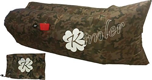 Kimler Inflatable Air Bag Lounger. Top Quality Nylon Outdoor Beach Hangout Sofa. (Camouflage)