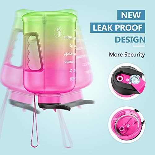 Clear plastic gallon water jug with handle, priced at $21.99.