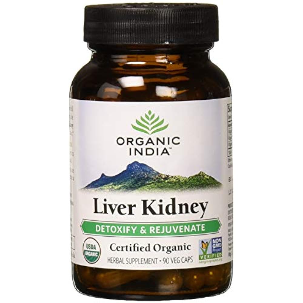 Organic India Liver and Kidney Cleanse Blood Fat Metabolism Supplement