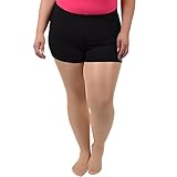Stretch is Comfort Women's COTTON Stretch Booty Shorts Black XX Large