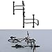 CyclingDeal Adjustable 5 Bike Floor Parking Rack Indoor Home Storage Garage Bicycle Rack Stands – Great for Mountain Road Kids Hybrid Bikesthumb 4