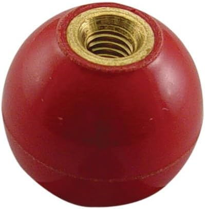 R-35 Phenolic Ball Knob 1 5/8 Diameter, 1/2-20 thds Brass.