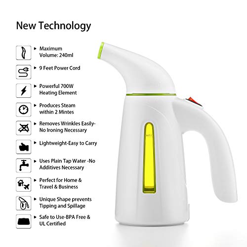 image for Hilife Steamer for Clothes Steamer, Handheld Garment Steamer for Cloth