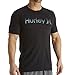 Hurley Men's One and Only Push Through Tee Black 1 T-Shirt