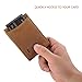 Men's Genuine Leather RFID Blocking Wallet With Money Clip For Men Father Husband Boyfriend Slim Bifold Profile (BROWN)
