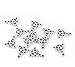 HOUSWEETY 50PCs Silver Tone Celtic Knot Charm Pendants 15x17mm(5/8