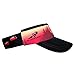 Headsweats Standard Lightweight Performance Running Visor for Men and Women Bigfoot, Black/Orange, One Size