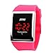 SKMEI Touch Screen Digital LED Waterproof Boys Girls Sport Casual Wrist Watches (Rose Red)
