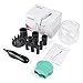 Makeup Brush Cleaner and Dryer, LARMHOI Electric Makeup Brush Cleaning Tool with 8 Size Rubber Collars, Portable Cleaning Mat, Deep Cosmetic Brush Spinner for Makeup Brush, Beauty, Women Gifts
