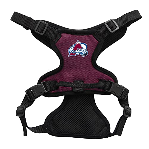 Littlearth NHL Colorado Avalanche Pet Front Clip Harness, Team Color, X-Small