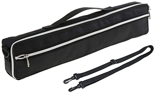 Photo 1 of Jiayouy 16 Hole Flute Case Cover Bag Carry Bag with Adjustable Shoulder Strap & Plush Lining Black 16"x 2.5"x 3.7"