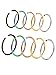 Mudder Nose Ring Hoop Cartilage Hoop Body Jewelry Piercing for Ear Cartilage Lip Nose, 20 Gauge, 10 Piece