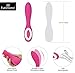 pure love G-Spot Silicone Vibrator, Rechargeable, Water-Resistant and Multi Function, Adult Sex Toy, Pink