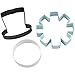 Wilton 3-Piece Christmas Snowman Metal Cookie Cutter Set