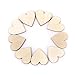 NUOLUX 100pcs Wood Slice 20mm Embellishments DIY Craft Wedding Decor Table Confetti