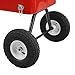 Clevr 80 Quart Wagon Cooler Rolling Party Ice Chest, Red, w/Long Handle and 10