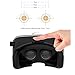 YSSHUI Headset with Control Cardboard Virtual Reality Mobile Phone 3D Movies Games with Resin Lens for 4.7-6.0 Inch Cellphone
