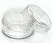Goege 5 Gram New Empty Clear Portable Travelling Plastic Cosmetic Containers (50 pcs)