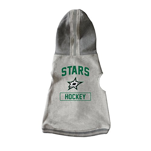 Littlearth NHL Dallas Stars Pet Hooded Crewneck, Team Color, X-Small