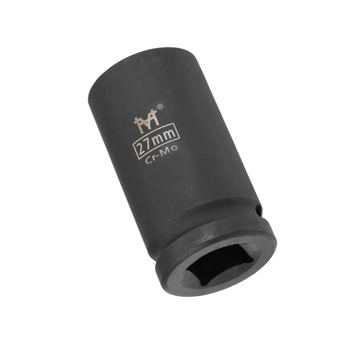 MACHSWON 3/4 Inch Drive - 27mm Deep Impact Socket with 6 Point Design, Heat-Treated Cr-V Steel 78mm Length, Metric Sizes