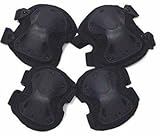 Airsoft Tactical Combat Protective Knee + Elbow Pad Skate Knee Pads Adjustable