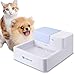isYoung Cat Water Dispenser, Pet Fountain Ultra Quiet Drinking for Cats and Dogs 1.8L Water Capacity with Activated Carbon Filter and LED Lighting