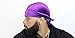 Velvet Durag 360, 540, and 720 Waves Extra Long and Wide Straps Limited Edition Red Green Purple Blue Yellow (Purple)