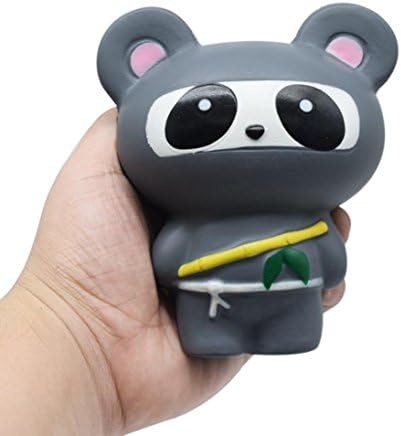 Exquisite Fun Simulation KungFu Cat Scented Squishy Charm Collection Stress Relief Calming Autism Sensory Therapy Tangle Time Killing Toy Fof Kids Adult (B, 14✕12✕7 cm)