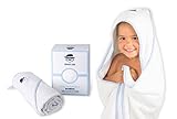 Crazy Joe Hooded Baby Towel 100% Premium Bamboo XL (39 in X 39 in 600 GSM) Blue