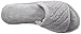 Dearfoams Women's Terry Slide Flat, Grey, Large / 9-10 B(M) US