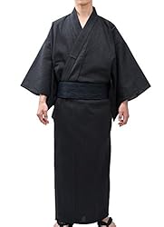 Edoten Men's Kimono Japan Shijira Weaving Yukata