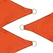 Blissun 16' x 16' x 16' Sun Shade Sail  Triangle Canopy, UV Block for Outdoor Patio Garden (Orange)