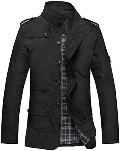 Also Easy Thin Men Jacket Coat Hot Sell Casual Wear 5XL Korean Comfort Autumn Overcoat Necessary Spring Coat Black XL