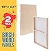U.S. Art Supply Unfinished Cradled Wood Panels for Painting, 2 Pack of 18x24 inch - Gallery Birch Wooden Canvas Boards 1-1/2