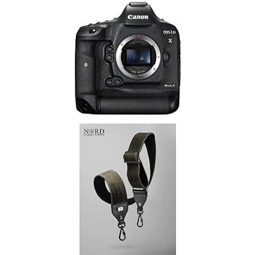 Canon EOS-1D 0931C002 20.2MP Digital SLR Camera Body Mark II (Black) with Universal Camera Strap with Quick Release System