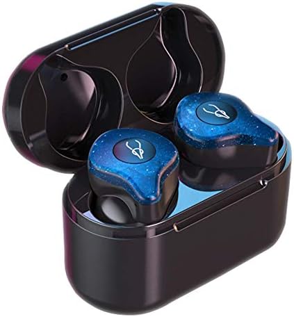 Wireless Headphones, TWS Binaural in-Ear Wireless Bluetooth 5.0 Earphones Sweatproof Earphones Stereo Sound Earbuds Headset for iPhone 7 Samsung S9