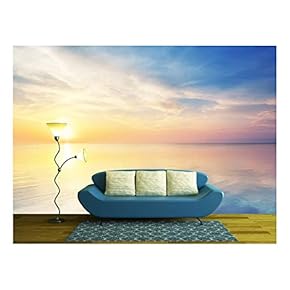 Beautiful Seascape Composition of Nature - Removable Wall Mural | Self-Adhesive Large Wallpaper - 66x96 inches