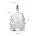 Whiskey Decanter Glasses - Personalized Flask Carafe Decanter Transparent 100% Lead Free Crystal Clear for Brandy,Scotch,Bourbon,Vodka,Liquor - 750ml
