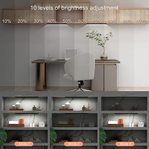 Under Cabinet Lights,USB Plug Closet Lights,Dimming Timing,2pcs 12Inch USB Led Light Bar,Under Counter Lights for Kitchen,Under Cabinet Lighting,Shelf,Cupboard,Wardrobe Light