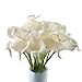 Leegoal Calla Lily Bridal Wedding Bouquet 20 head Latex Real Touch Flower Bouquets