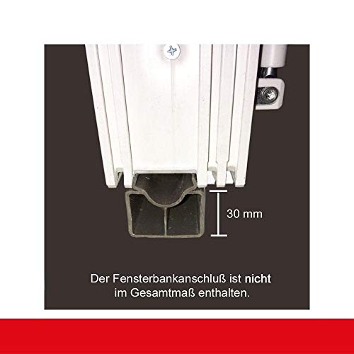 Kellerfenster Weiß, Anschlag:DIN Links, BxH:1000x1000 (100x100 cm), Glas:3-Fach – Bild 5