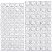 Outus Clear Rubber Feet Adhesive Bumper Pads Self Stick Bumpers Sound Dampening Door Bumpers, Cylindrical, Hemispherical Shape, 90 Pieces