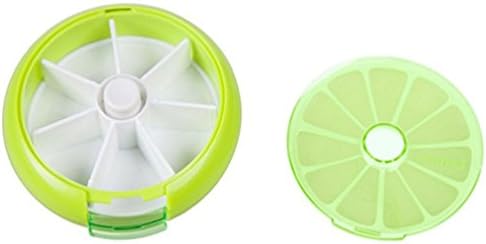 Portable Rotating Pill Organizer Case Box for Travel Outdoor