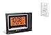 Ambient Weather M Part Number, [Curved-Screen] Pictek Projection, Digital FM Clock Radio with Dual Alarms, 5