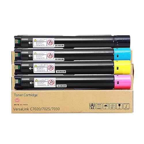 CAIDI Toner Cartridge Compatible with Versalink C7020 C7025 C7030 Replacement for Xerox Versalink C7020 C7025 C7030 (Nior/Yellow/Magenta/Cyan)