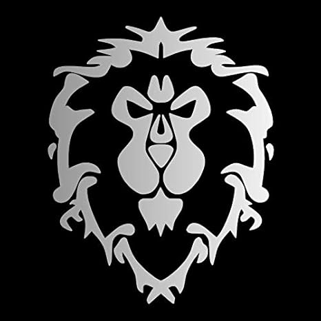 amazon com world of warcraft alliance pick color vinyl transfer sticker decal for laptop car truck window bumper 4in x 3in 2 pack silver arts crafts sewing world of warcraft alliance pick color vinyl transfer sticker decal for laptop car truck window bumper 4in x 3in 2 pack silver