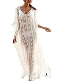 Jeasona(TM) Women's Long Lace Beach Bathing Suit Swimsuit Bikini Swim Cover Up