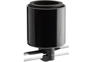 Kroozie XL- Gloss Black Bike Cup Holder - Handlebar Cup Holder for Bike, Scooter, Electric Bike, Bicycle, Wheelchair, Walker, Boat, Treadmill and More …